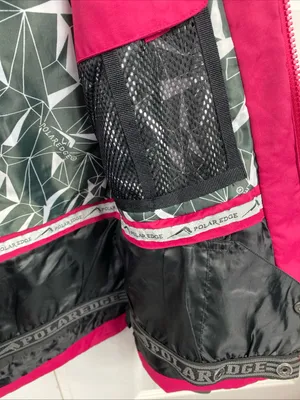Ski Snow Waterproof Jacket Furry Hood Pink Women’s Small Lined Double Layer thumbnail 6