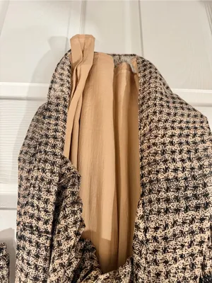 Anthropologie Vanessa Virginia Dress XS Black Tan Smocked Waist Boho thumbnail 6