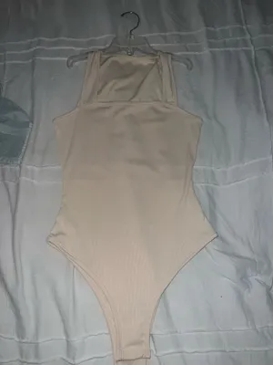 Square neck tank body suit Tan Size XS thumbnail 2