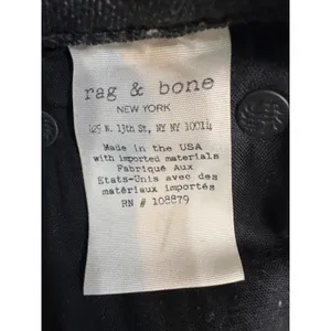 Rag‎ & Bone High Rise Ankle Skinny Jeans Black Lock Size 25 thumbnail 10