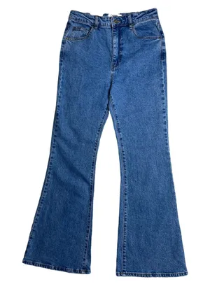 New‎ Cotton On Women's Original Flare Jeans In Offshore Blue Sz 8 MSRP $59.00 thumbnail 1