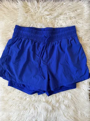 Spyder Active Woven Lined Athletic Shorts Blue thumbnail 2