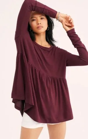 Free People Forever Your Girl Babydoll Top thumbnail 1
