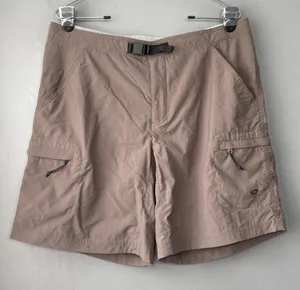 Mountain Hardwear Shorts Womens Size 12 Taupe Hiking Gorpcore Outdoors Belt thumbnail 1