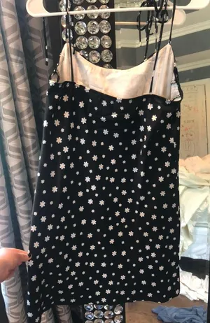 Princess Polly Black Floral Mini Dress thumbnail 4