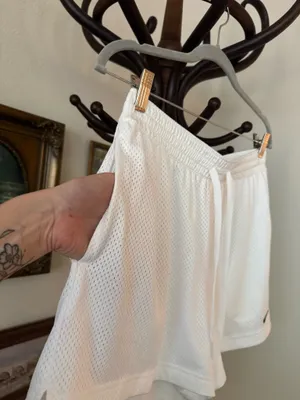 Vintage Style White Dri-Fit Nike Shorts thumbnail 5
