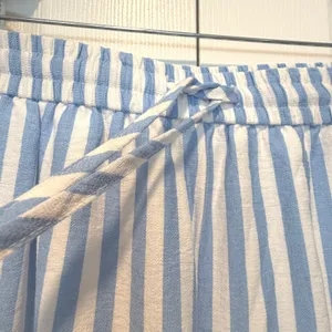 PrettyGarden Wide Leg Striped Drawstring Pants Elastic Waist Blue White Size XXL thumbnail 6