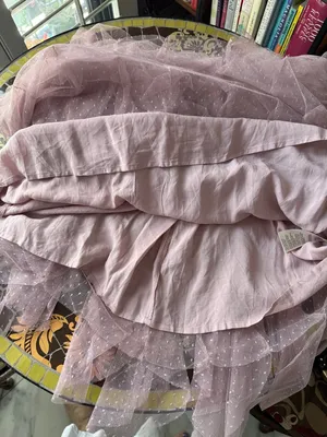 Anthropologie Dusty Rose Tiered Tulle Maxi Skirt thumbnail 6
