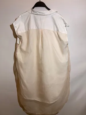 Maeve Anthropologie Bennet White Sleeveless Buttondown Muscle Tank Top M thumbnail 3