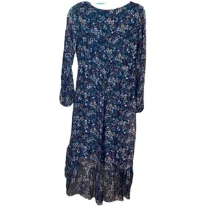 Elena Baldi Silk Floral Hi-Lo Dress Size Small thumbnail 11