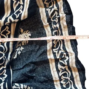 Altar'd State Blue Tan‎ Boho Print Bell Sleeve High Low Front Tie Top XS Flowy thumbnail 10