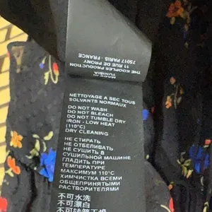 The Kooples Black Floral Dress Size 2‎ thumbnail 8