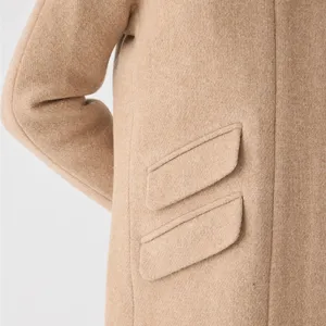 J Crew • Stadium Cloth Cocoon coat tan wool Nello Gori Heather Sandstone zip thumbnail 9