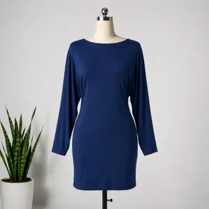 🆕 Von Ronen New York Dolman Sleeve Fitted Mini Dress in Navy thumbnail 4