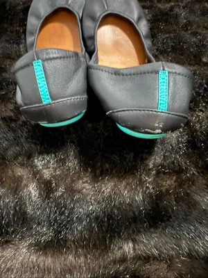 Tieks by Gavrieli Leather Ballet Flats Metallic Gray Women's Size 10 thumbnail 5