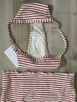 Princess Polly Twiin Tankini Set - Red/White thumbnail 4