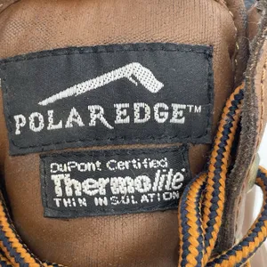 Polar Edge Womens‎ 6 Duck Boots Laced Navy Tan Upper Thermolite Insulation Steel thumbnail 14