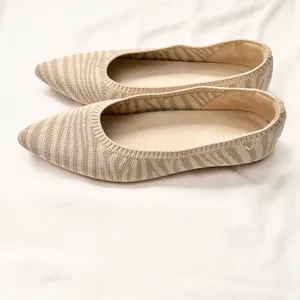 Vivaia | Pointed Toe Ballet Flats Aria 5* In Zebra Nude Print Size 9 Us Eur 40 thumbnail 5