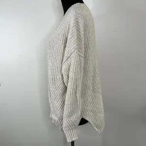American Eagle Outfitters Knitted Crewneck Side Slit Comfy Cozy Lounge‎ Sweater thumbnail 4