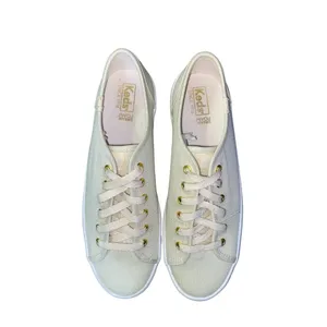Keds Sneakers Womens 9 Used Cream Gold Shimmer Excellent Used Condition thumbnail 3