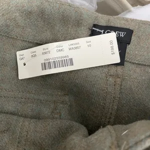 J.‎ Crew Olive Green Gray High Waist Trouser Work Fall Pants Size US 10 thumbnail 10