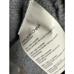 Club Monaco Grey Gray Cashmere Sweater Size S Luxurious Luxury Tie‎ Detail thumbnail 4