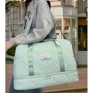 Women's Unbranded Duffle Bag Medium Green Travel thumbnail 3