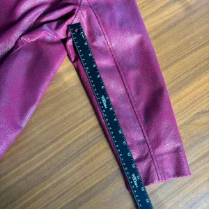 Vintage Kim Rogers Jacket 12P Red Wine Merlot Faux Leather Snakeskin Whimsygoth thumbnail 8