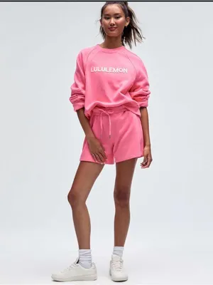 Lululemon Scuba Oversized Pullover Wordmark Sakura Pink size m/l thumbnail 11