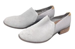 TOMS Deia Grey Suede Slip On Ankle Bootie‎ Low Block Heel Womens 9.5 Casual thumbnail 1