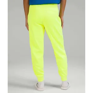 Lululemon 6 Scuba High Rise French Terry Jogger Garment Dye Highlight Neon Yello thumbnail 3