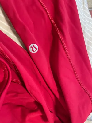 Red Lululemon leggings  thumbnail 4