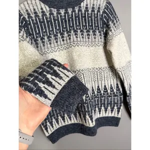Eddie Bauer Wool Blend Fair Isle Pattern Sweater Women's Medium Vintage thumbnail 3