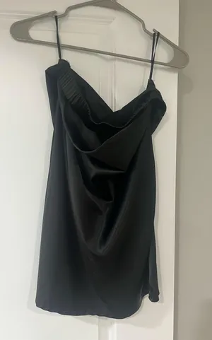 Black Strapless Short Dress thumbnail 1