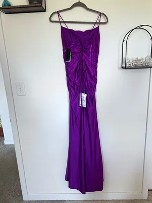 NWT City Studio Magenta Strappy Maxi Formal Prom Homecoming Dress Size 15/16 thumbnail 2