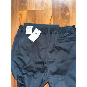 Nike Wide Leg Pant Women Large Black NEW Mid Rise Full Length standard athletic thumbnail 5