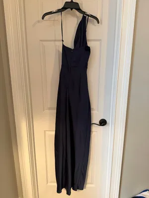Lulus Maxi Dress Navy Blue  thumbnail 4