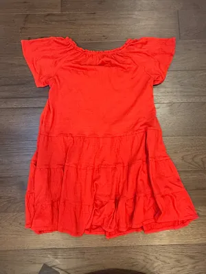 Max Studio Bright Red Tiered Mini Casual Dress Size XS - C31-061 thumbnail 5