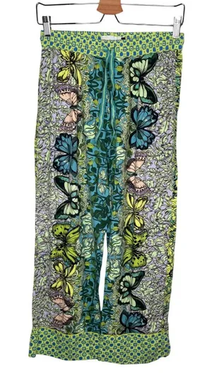 Alexandra Farmer Anthropologie Secret Garden Flannel Pajama Pants XS thumbnail 1