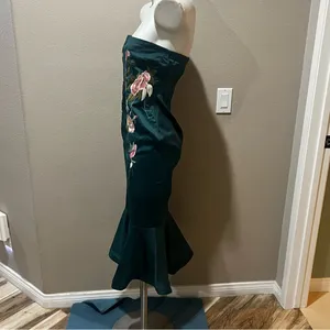 Lulumari green strapless dress thumbnail 5