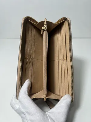 Coach Crocodile Embossed Leather Accordion Zip Around Long Continental Wallet thumbnail 8