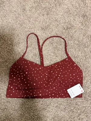 Lululemon Flow Y Heart Bra Light Support sold out color size 10 women's NWT thumbnail 6