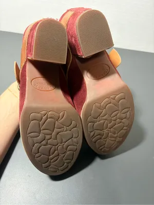 KORK-EASE Shanaya Burgundy Suede Clog Mules thumbnail 5