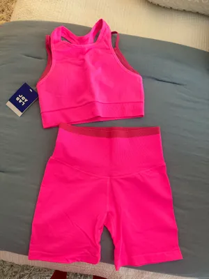 JoyLab Sports Bra and Biker Shorts Set thumbnail 3