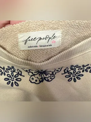 NWOT Free People Jo Pullover - milk tea combo - small - SOLD OUT / RARE thumbnail 10