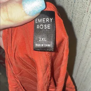 Women’s Emory Rose Blouse Orange Size XXL thumbnail 3