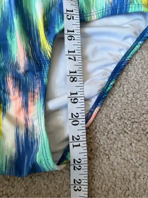 Shoshanna Ikat Rio Vista Bandeau Beaded Halter Maillot one piece Swimsuit Sz 10 thumbnail 14
