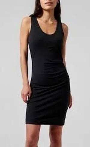 Athleta M Rafina Dress Black Built in Bea Activewear Tennis Pickleball #291731 thumbnail 2