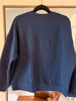 Blu Pepper Women's Crew Neck Graphic Ski Sweatshirt in Navy Blue size Large thumbnail 3