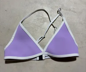 Hoaka swimwear Lilac Triangle Swim Top neoprene small thumbnail 1